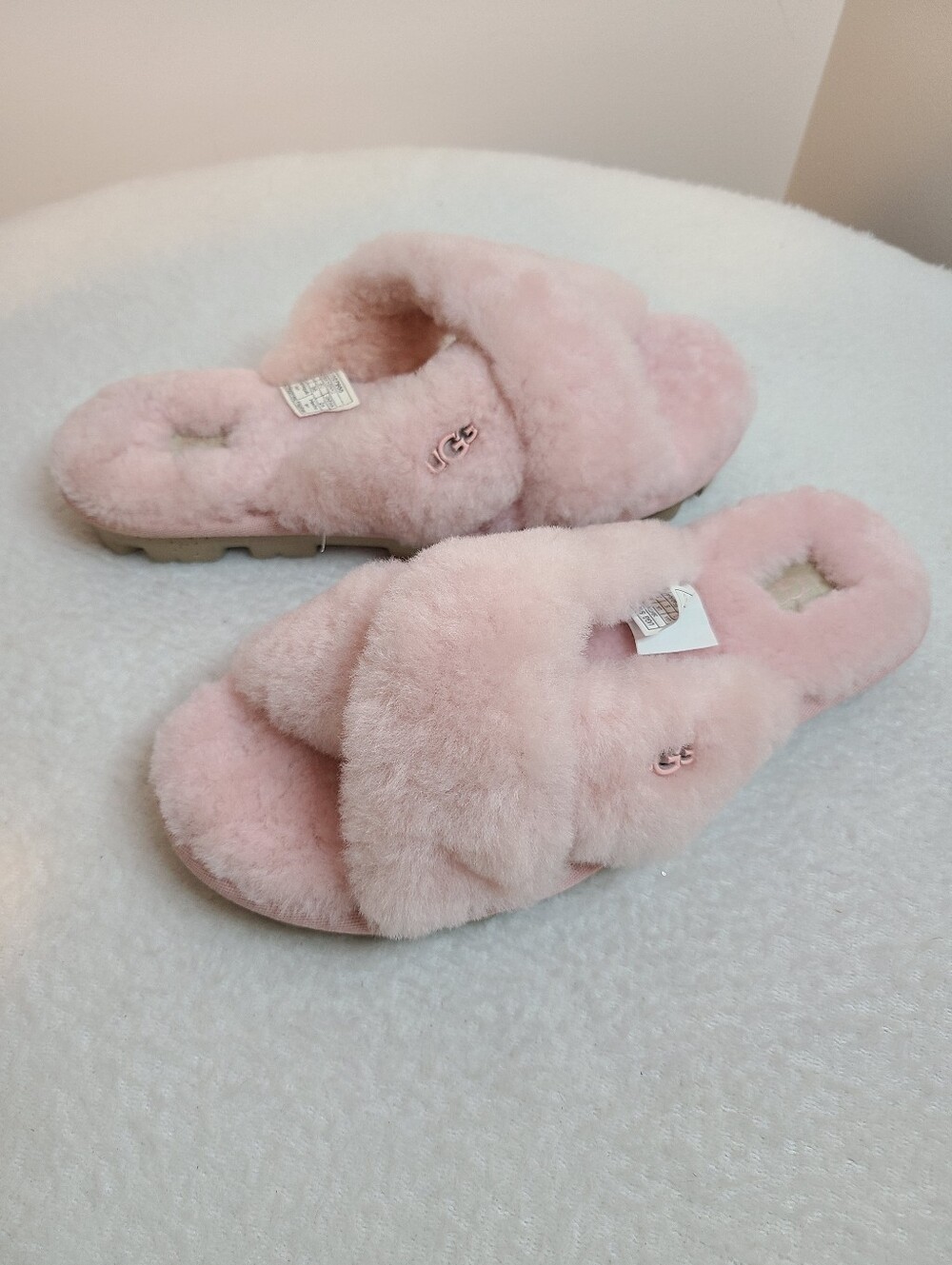 UGG Australia Women's Fuzzette Sheepskin Slide Slippers Size 7